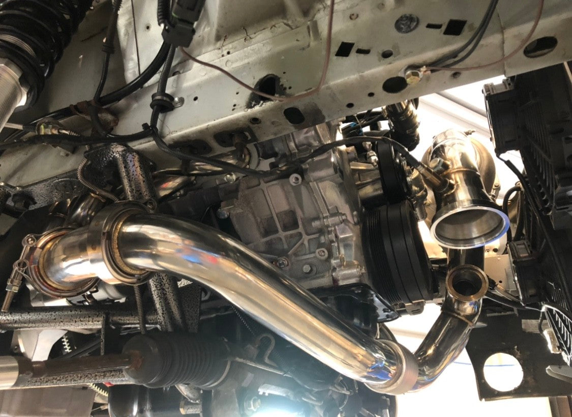 (1987-2004) Mustang Coyote Swap T4 Turbo System - HOTSIDE ONLY - SSTubes