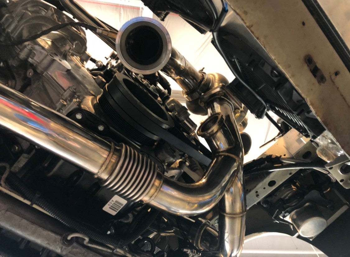 (1987-2004) Mustang Coyote Swap T4 Turbo System - HOTSIDE ONLY - SSTubes