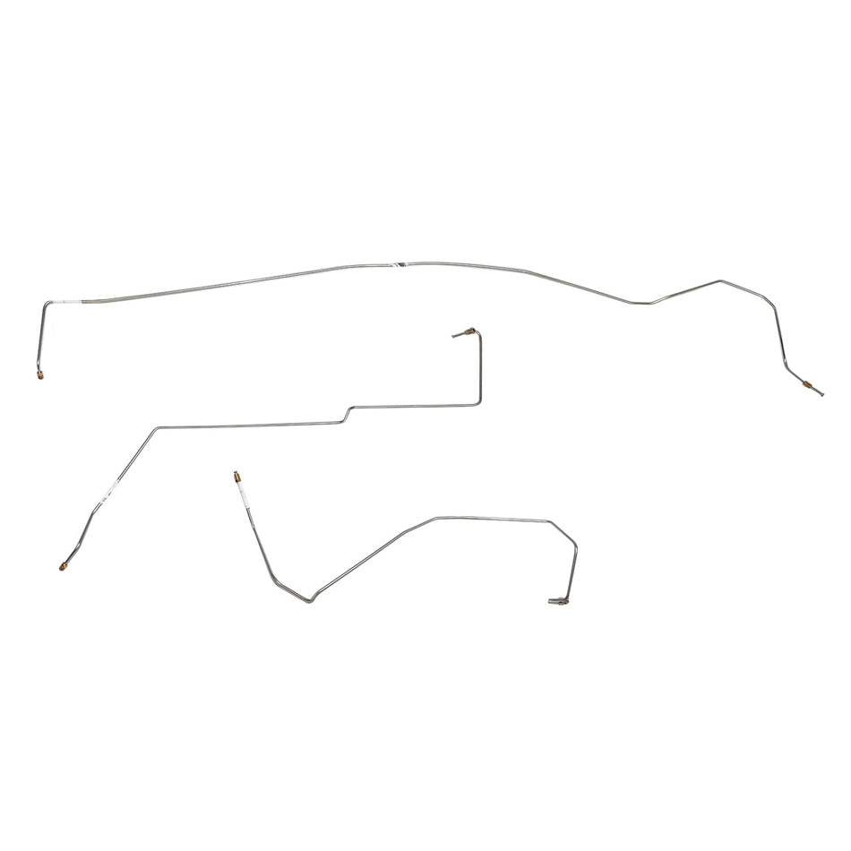 LIN0002OM- 00-07 Ford Focus, Rear Drum Brakes, No Traction Control, No ABS, Passenger-side Intermediate Brake Line; Steel - SSTubes