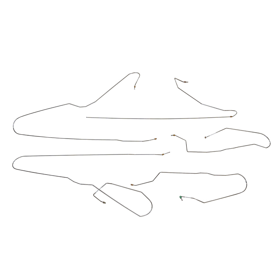 95-97 Lincoln Town Car, With Traction Control, 4.6L Engine, Intermediate Brake Set; Stainless - SSTubes