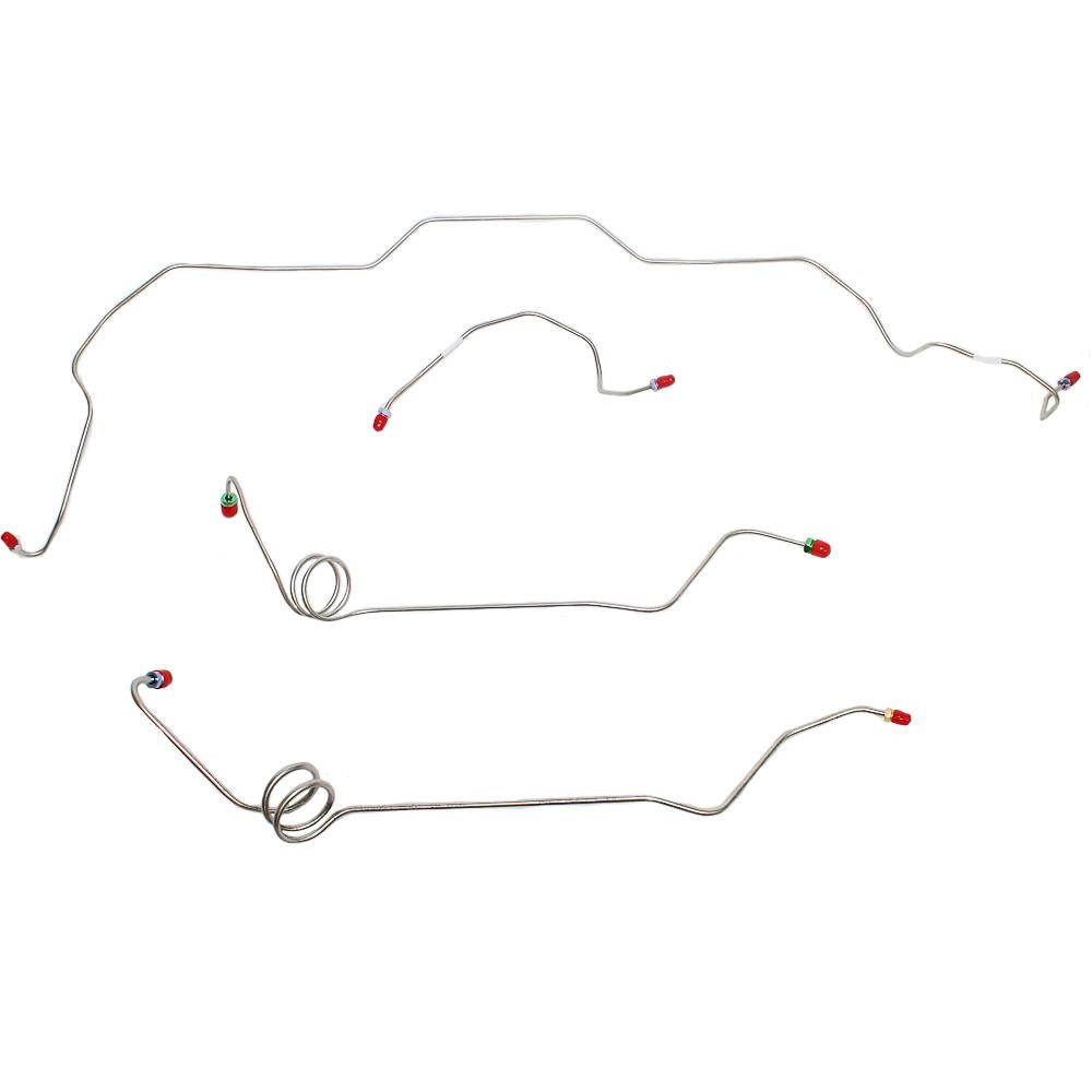 MKT8101OM- 81-88 Chevy Monte Carlo, El Camino, w/ Power Brakes, 4pc Brake Line Set; Steel - SSTubes