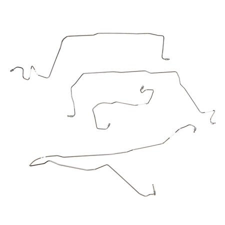 89-94 Nissan, non-ABS, 5 Line Set; Steel - SSTubes