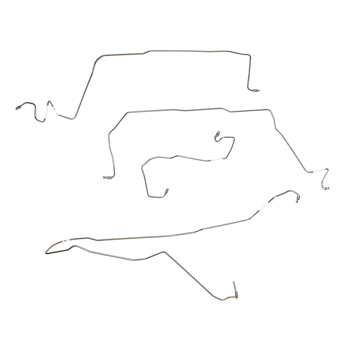 89-94 Nissan, non-ABS, 5 Line Set; Stainless - SSTubes