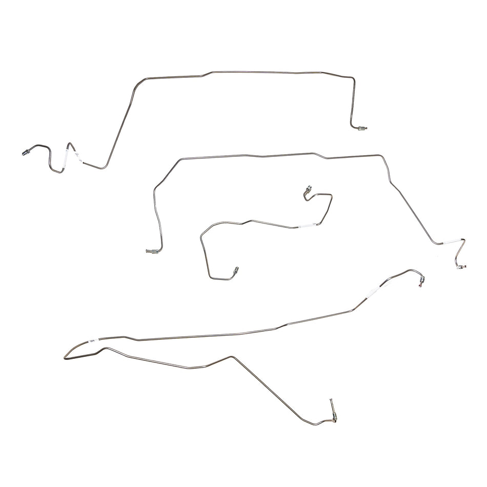 89-94 Nissan, non-ABS, 5 Line Set; Stainless - SSTubes
