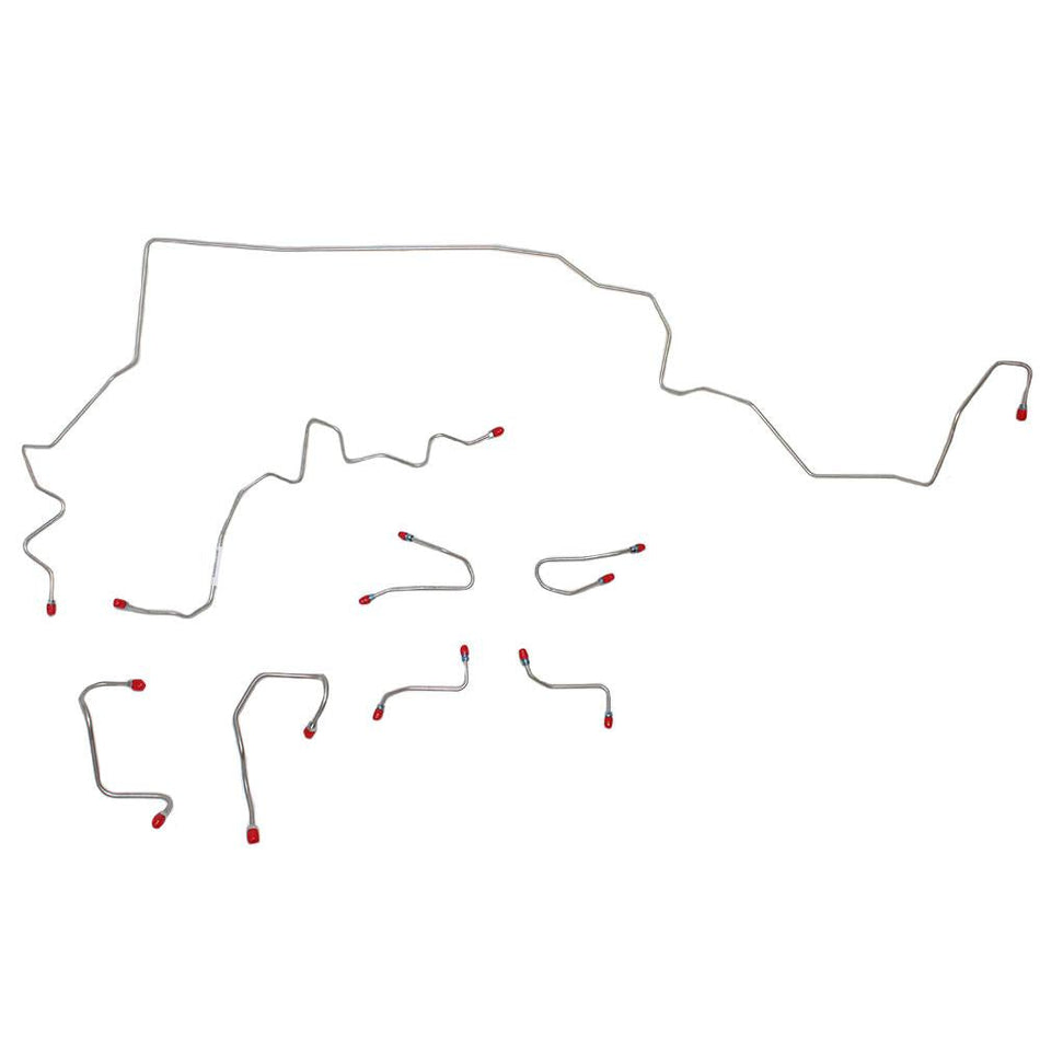 OKT1401SS- 08-14 Tundra 4wd, Front Brake Line Kit; Stainless - SSTubes