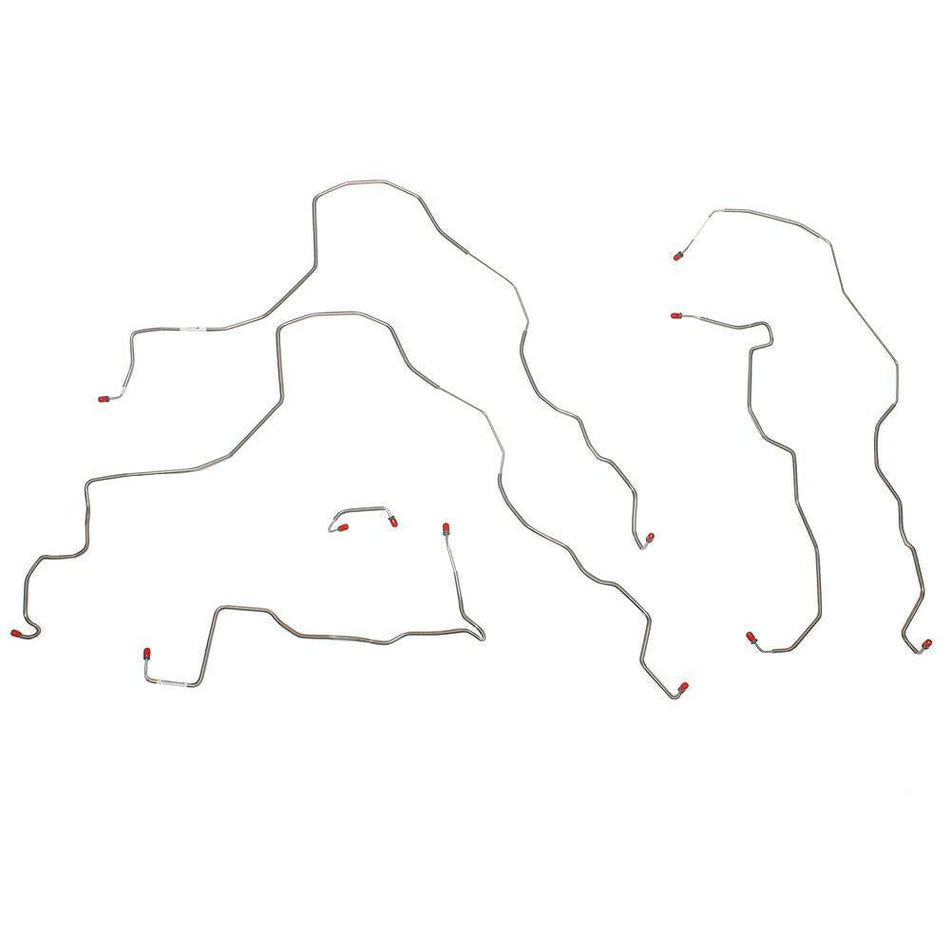 OKT9601OM- 96-01 Lexus ES 300 AWABS, 4w Disc, No Traction Control, Front Brake Line Kit; Steel - SSTubes