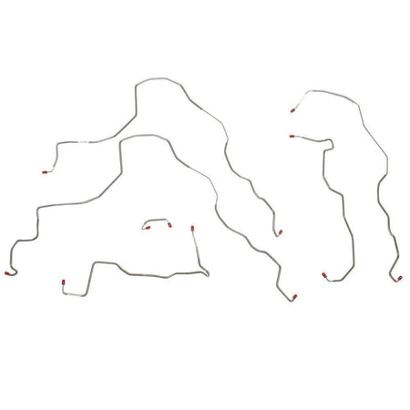 OKT9601SS- 96-01 Lexus ES 300 AWABS, 4w Disc, No Traction Control, Front Brake Line Kit; Stainless - SSTubes