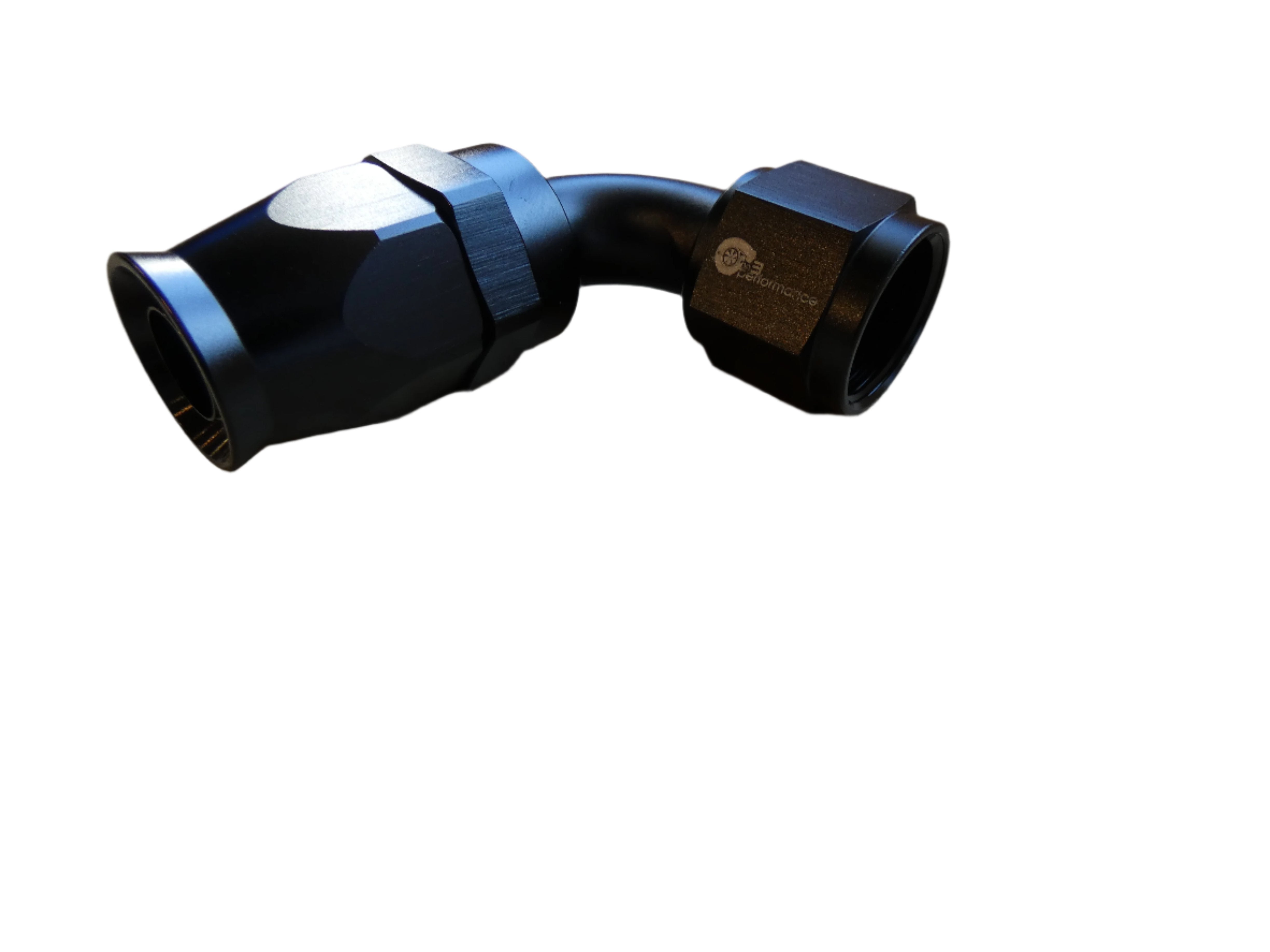10an PTFE 90° Hose End- Black - SSTubes