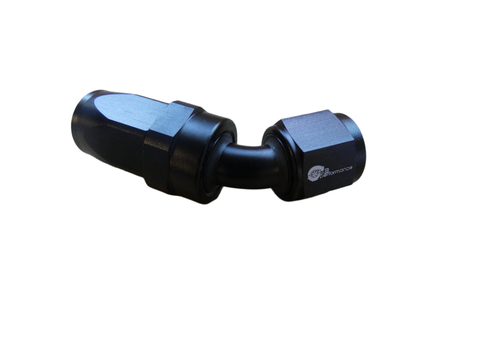 8an 45° Hose End- Black - SSTubes