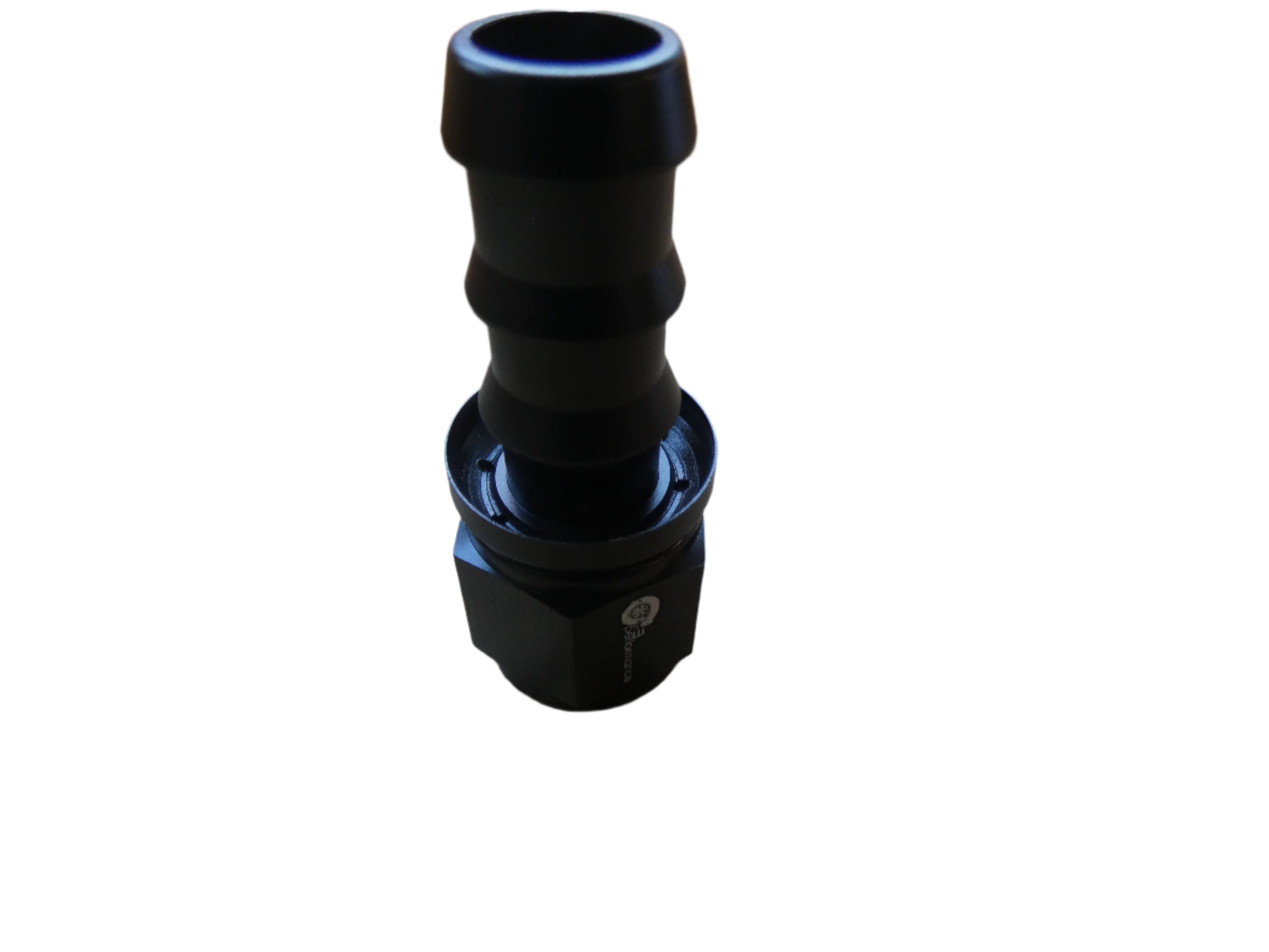 10an Straight Pushloc Hose End- Black - SSTubes