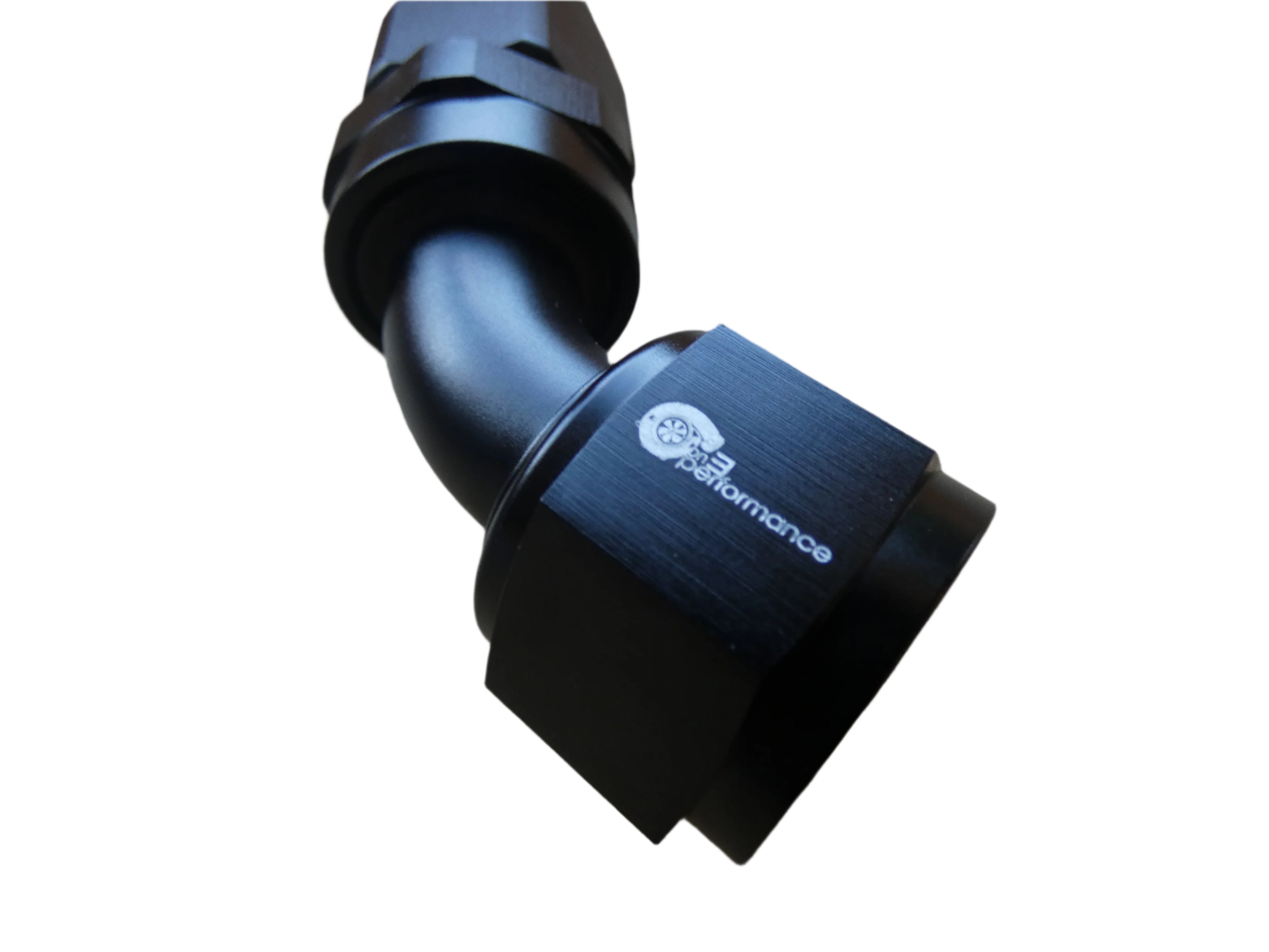 12an 45° Hose End- Black - SSTubes