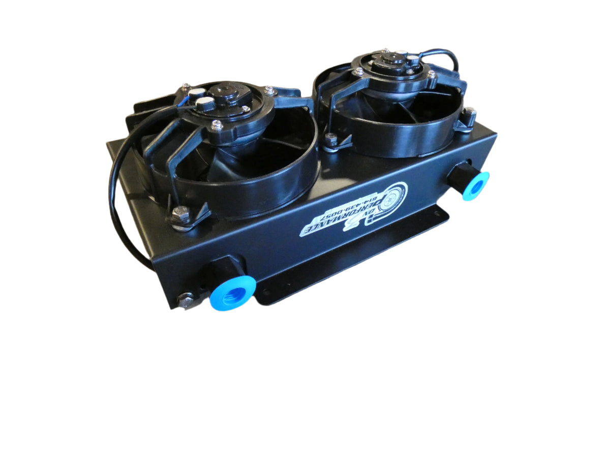 On3 Performance- DR Series Transmission Cooler w/Dual fans - SSTubes