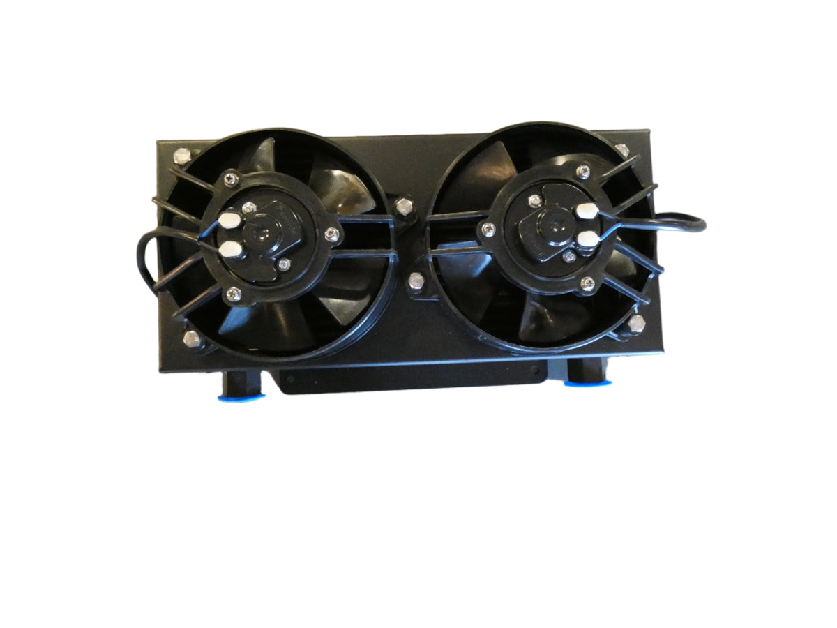 On3 Performance- DR Series Transmission Cooler w/Dual fans - SSTubes