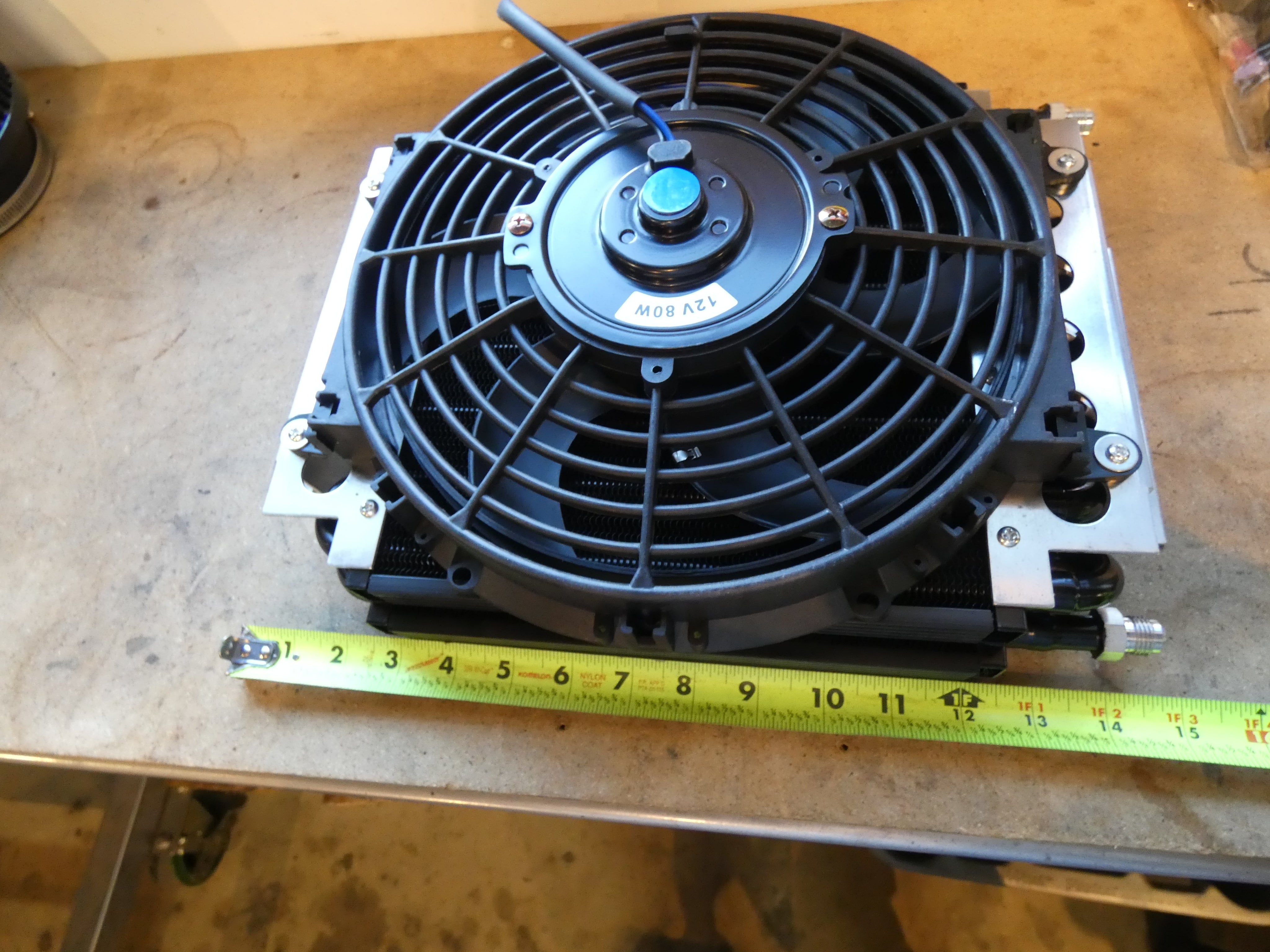 On3 Performance- CR Series Transmission Cooler w/Fan - SSTubes
