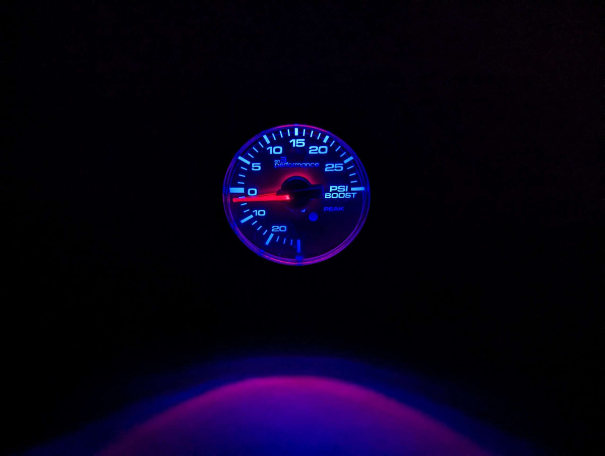 On 3 Performance Electronic Boost Gauge - Peak / Warning / Recall - SSTubes
