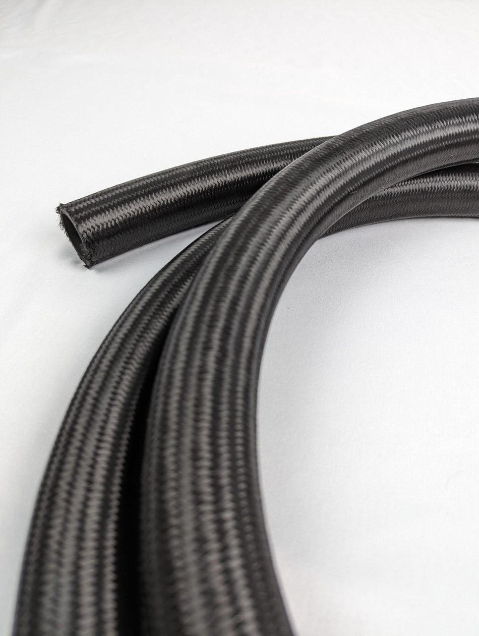 20an Black Braided Nylon Line w/ Steel Re-Enforcement - 8ft Sections - SSTubes