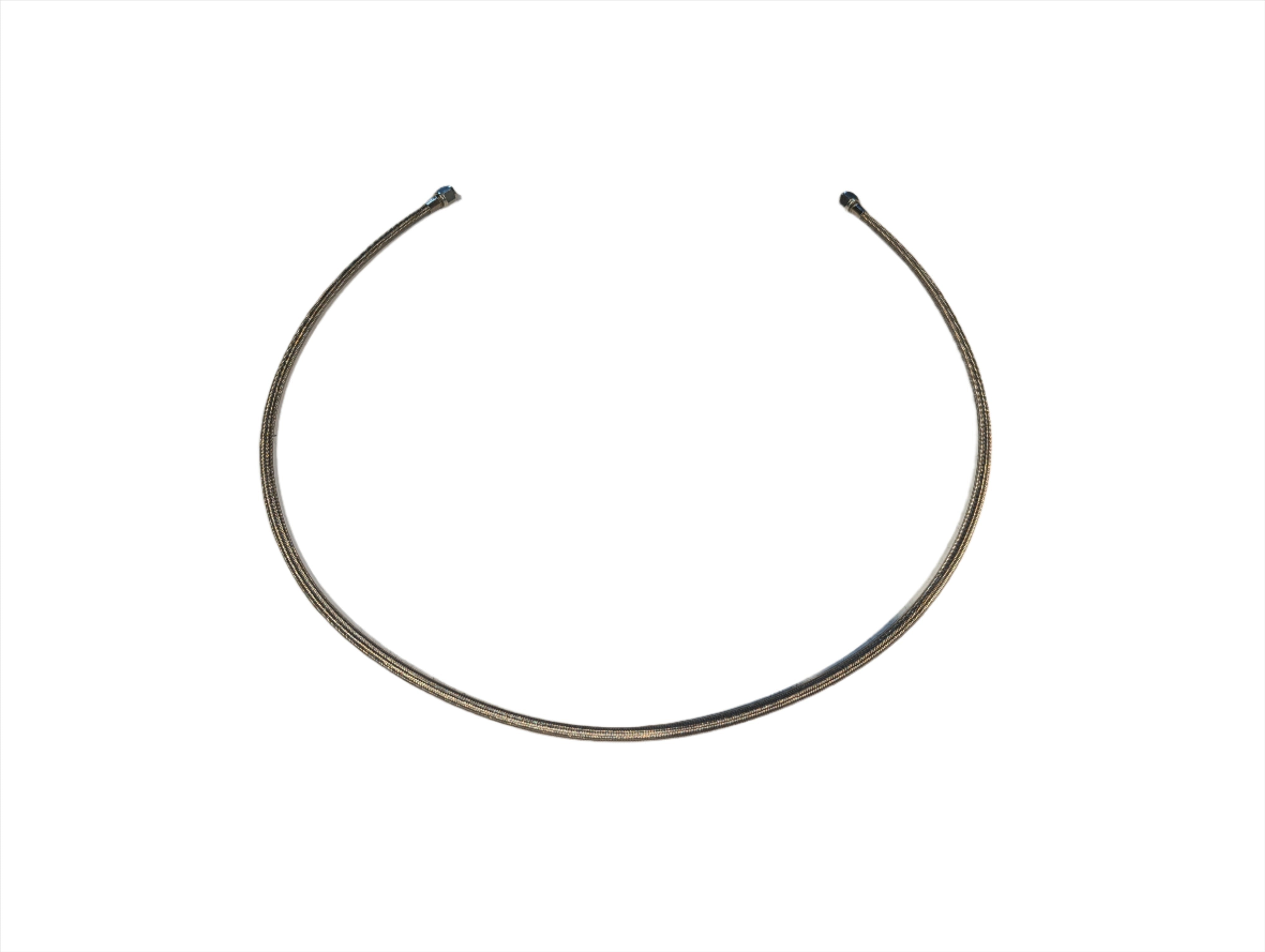 Oil Feed Line- 62" Long- Stainless Steel Braided 4an Crimped Line - SSTubes