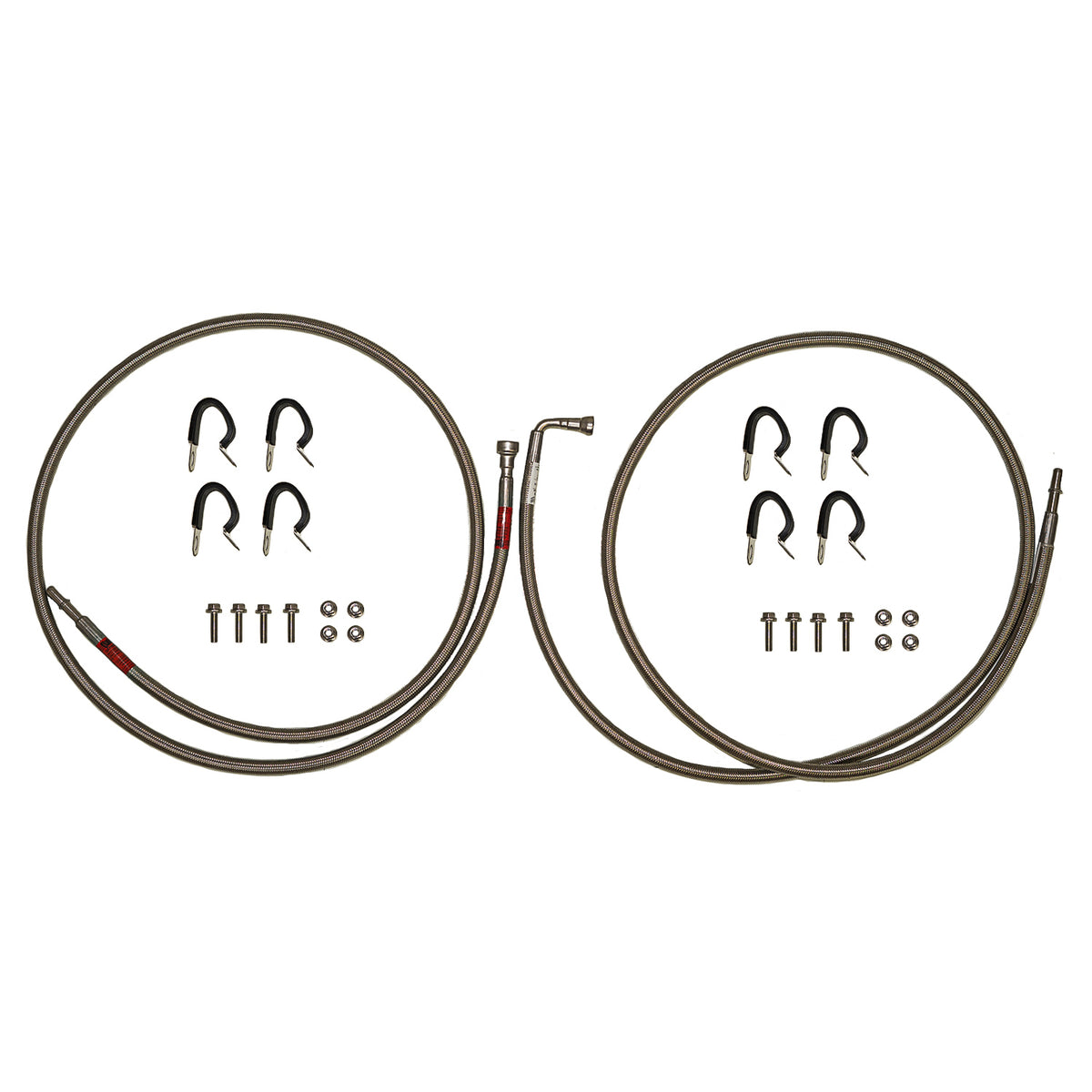 04-06 GM 1500 SUV without Flex Fuel or Fuel Filter, Quick Fix Fuel Line Kit: Braided Stainless - SSTubes