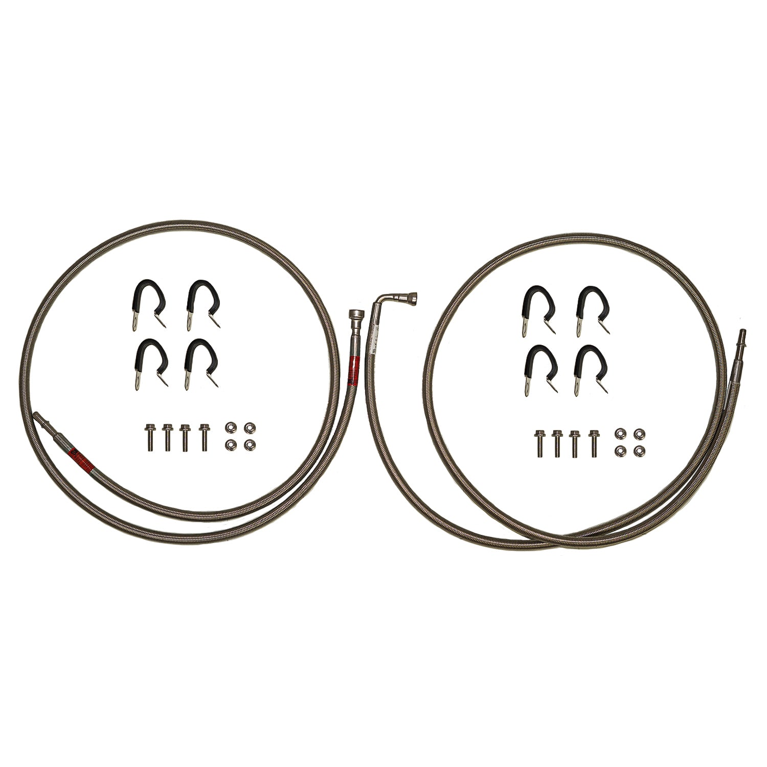 04-06 GM 1500 SUV without Flex Fuel or Fuel Filter, Quick Fix Fuel Line Kit: Braided Stainless - SSTubes