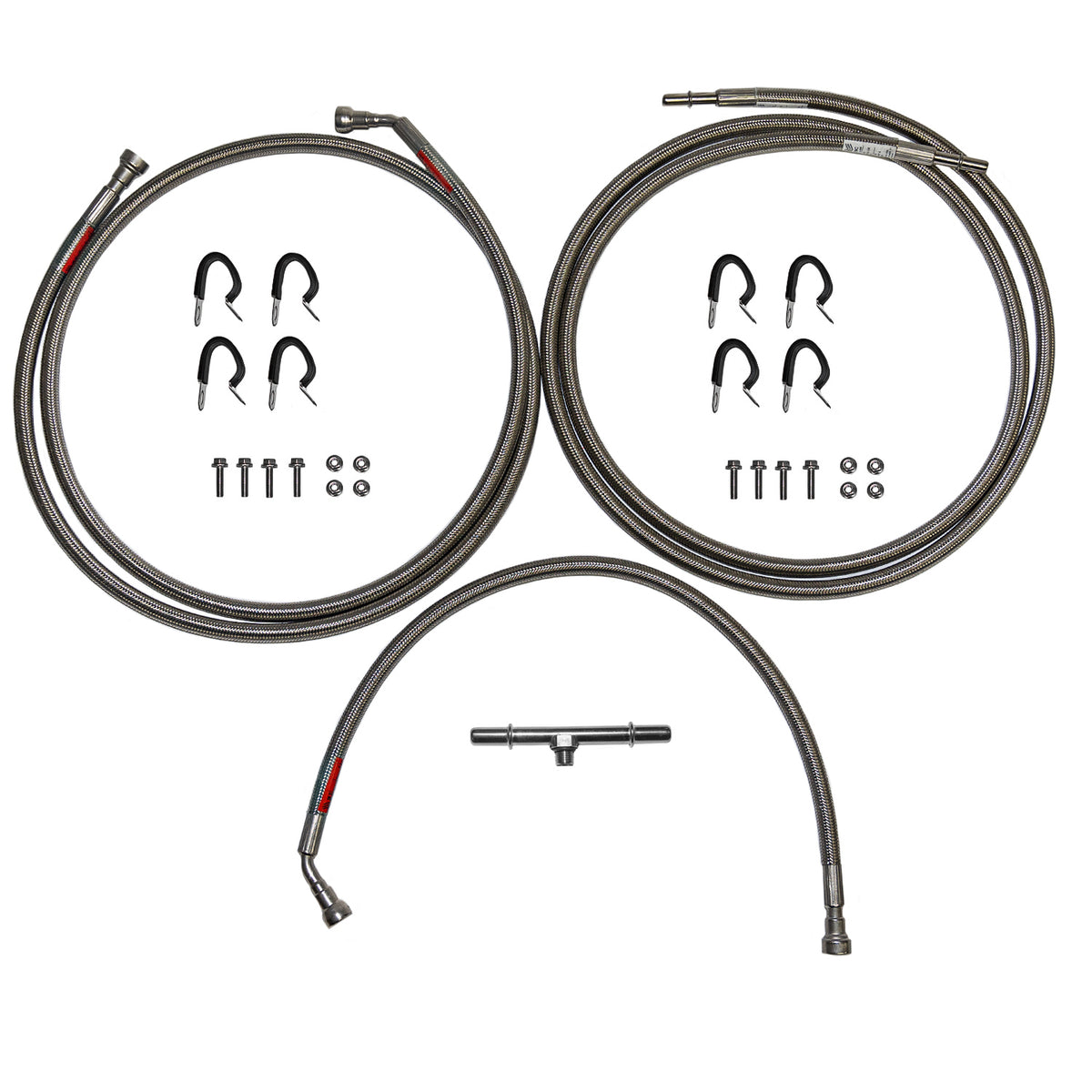 QFF0026SS- 08-14 GM 1500 SUV Quick Fix Fuel Line Kit; Braided Stainless Braided Stainless - SSTubes