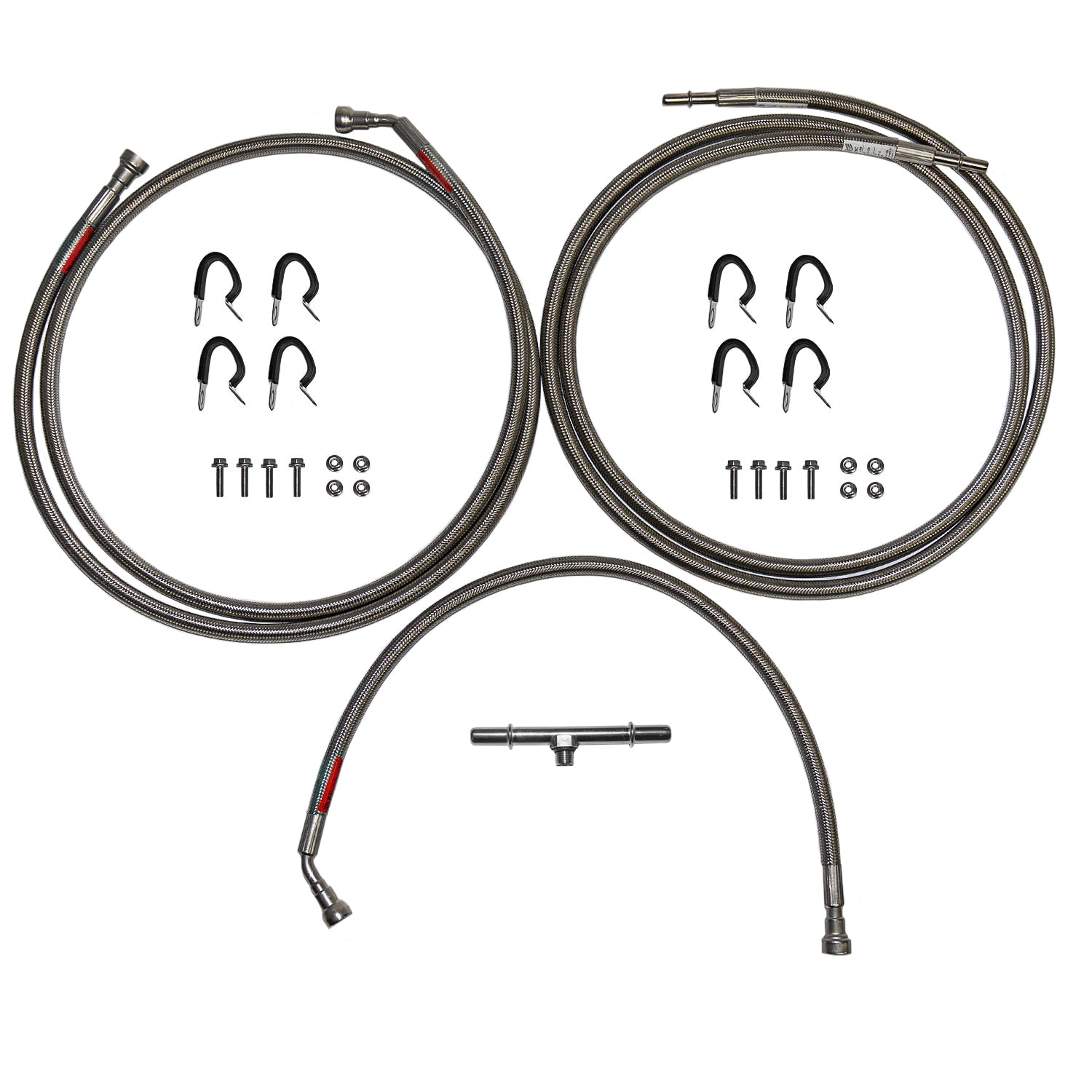 QFF0026SS- 08-14 GM 1500 SUV Quick Fix Fuel Line Kit; Braided Stainless Braided Stainless - SSTubes