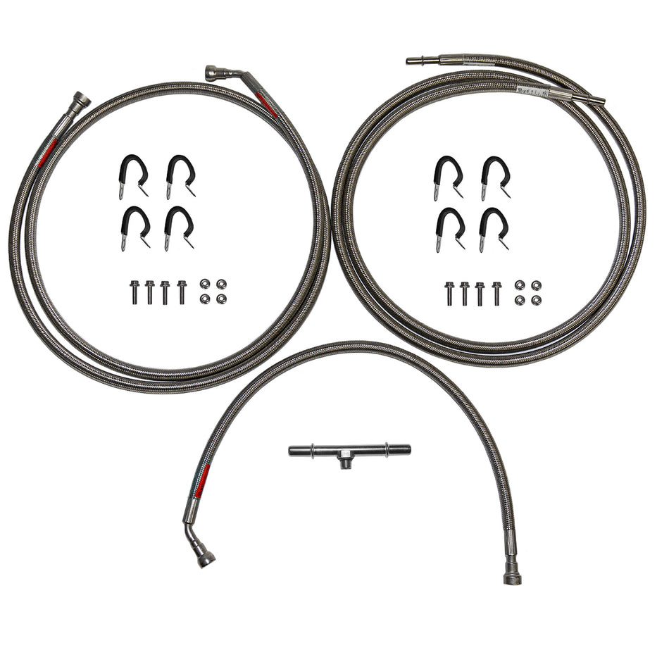 QFF0026SS- 08-14 GM 1500 SUV Quick Fix Fuel Line Kit; Braided Stainless Braided Stainless - SSTubes