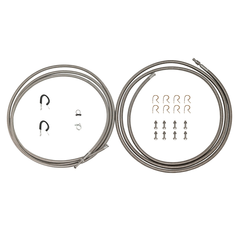 QFF0039SS  - 86-87 Corvette L98, Quick Fix Fuel Hose; Braided Stainless - SSTubes