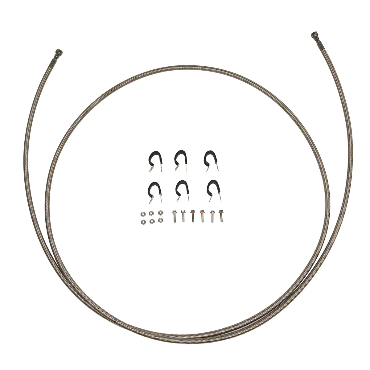 QFF0042SS - 95-99 GMC / Chevy Suburban 2500, Quick Fix Fuel Kit; Braided Stainless - SSTubes