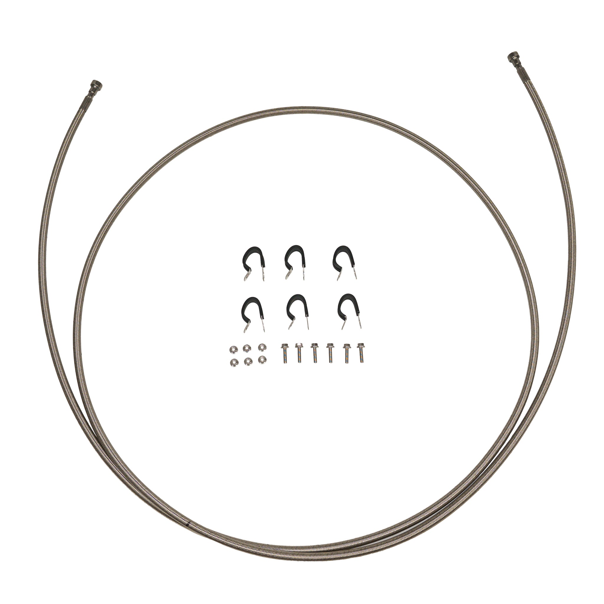 QFF0042SS - 95-99 GMC / Chevy Suburban 2500, Quick Fix Fuel Kit; Braided Stainless - SSTubes