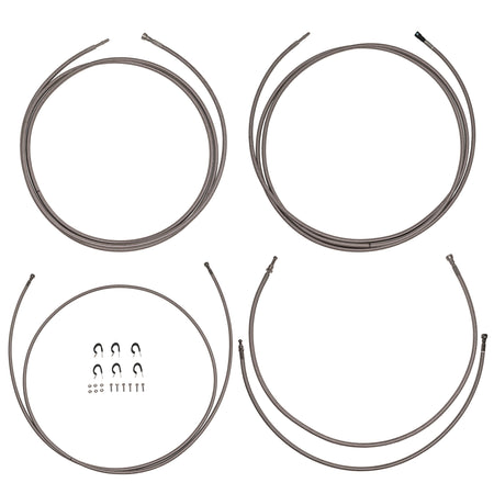 QFF0042SS - 95-99 GMC / Chevy Suburban 2500, Quick Fix Fuel Kit; Braided Stainless - SSTubes
