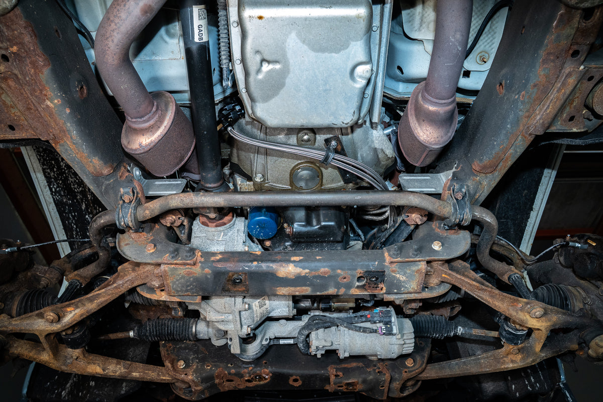 2014-18 Chevy Silverado 1500 / GMC Sierra 1500 with 5.3L; Quick Fix Transmission Line Kit; Braided Stainless - SSTubes