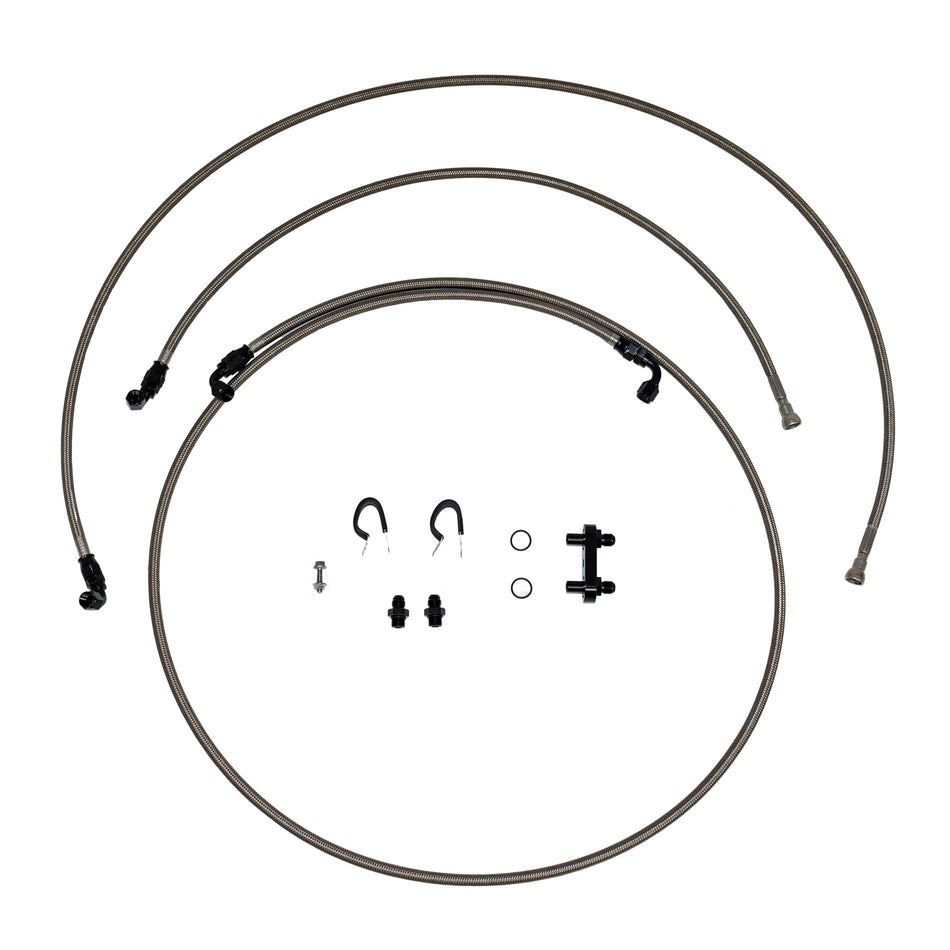 2011 GMC Sierra 2500 HD 6.0L, Quick Fix Transmission Set; Braided Stainless - SSTubes