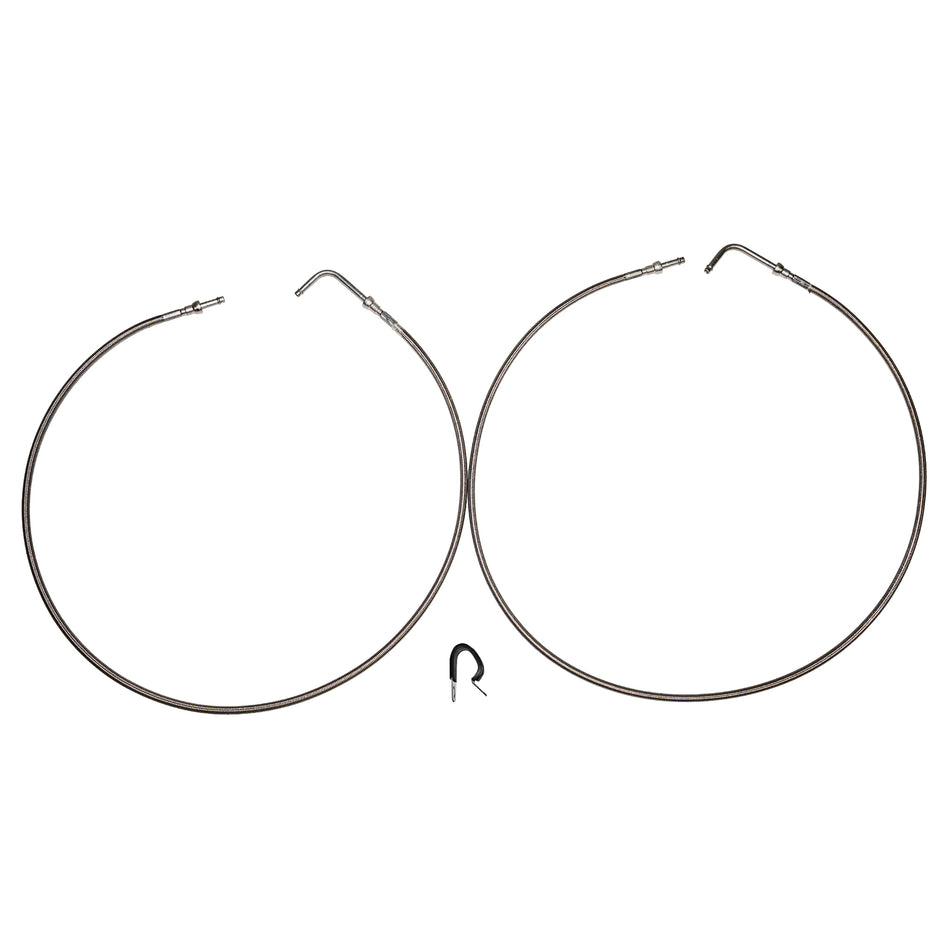 1999-07 Silverado 1500 4.3L V6/5.3L V8, 2wd/4wd, Quick Fix Transmission Set; Braided Stainless - SSTubes