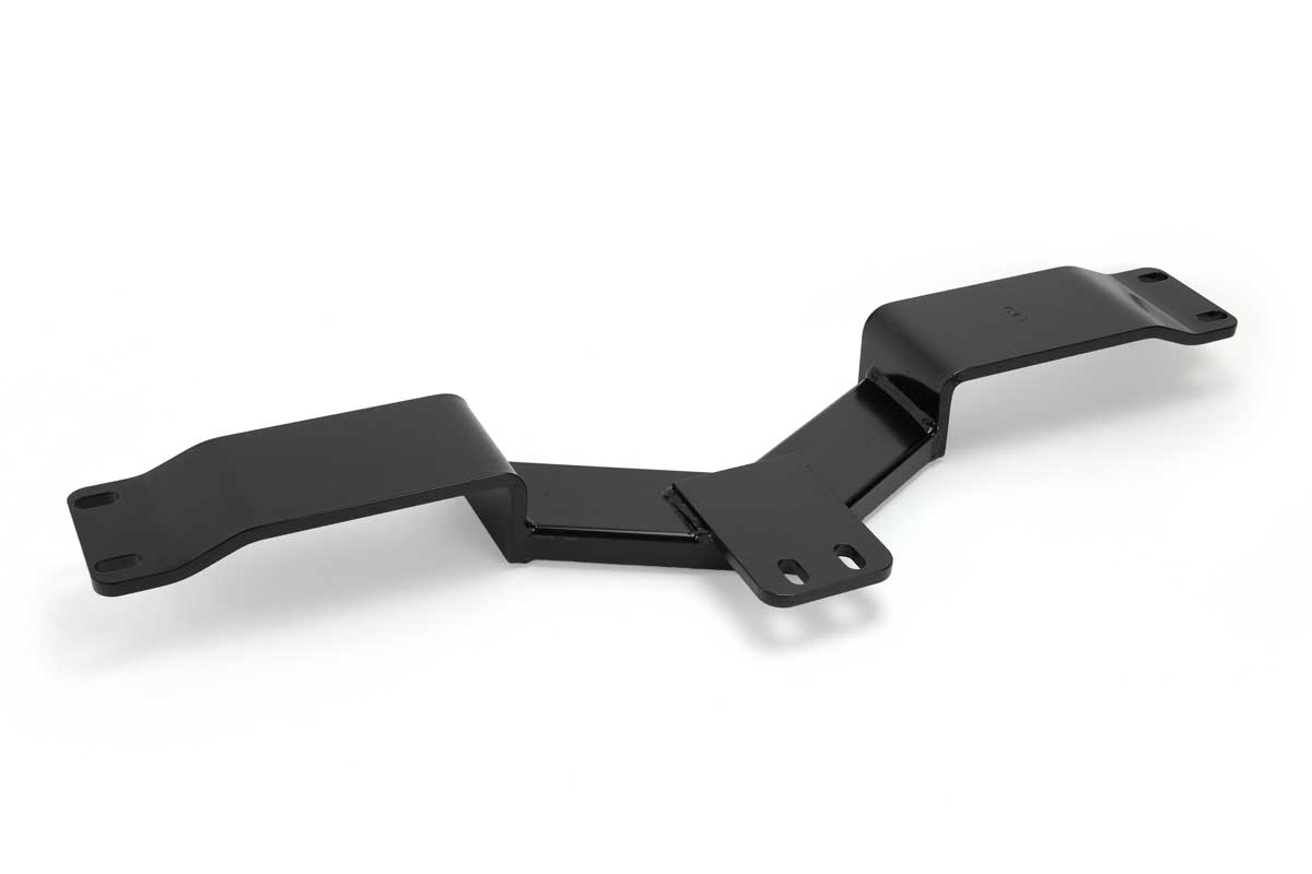 Image of  1970-1974 F-Body Transmission Crossmember Camaro, Firebird, Trans Am angled view. Fits TH350, TH200, TH250, Muncie, T10, Super T10, Powerglide, Saginaw transmisions