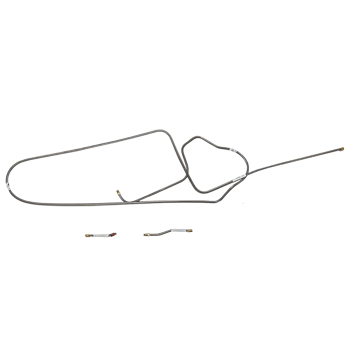 RIN6602SS- 66 Mopar B-Body, Factory Disc; 3pc Line, Intermediate Brake Line; Stainless - SSTubes