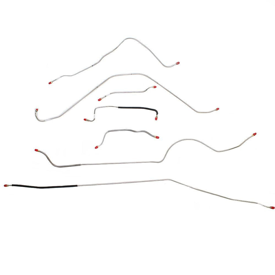 SCK5701OM- 57 Ford Thunderbird Manual Brake Line Kit, 7pc; Steel - SSTubes
