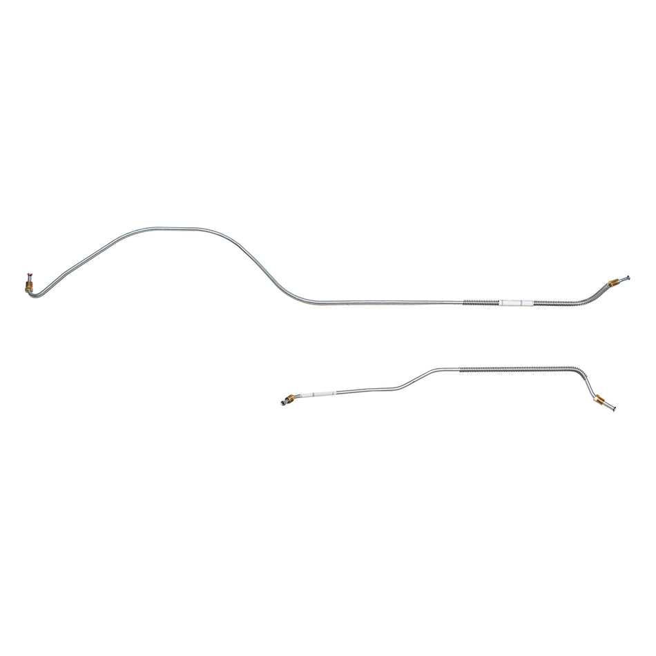 58-60 Ford Thunderbird; 2pc Rear Axle Brake Line Set; Steel - SSTubes