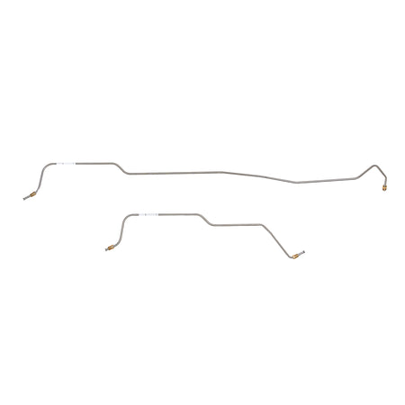 63 Ford Thunderbird; 2pc Rear Axle Brake Line Set; Stainless - SSTubes