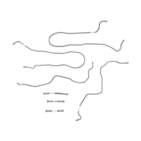 TGL0404SS- 04-10 GM 2500HD/3500 Gas with Ext Cab Complete Fuel Line Kit; Stainless - SSTubes