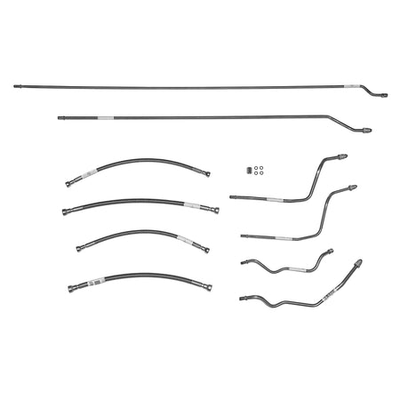 96-2000 Chevy Truck 5.0L/5.7L Reg Cab Long Bed Fuel Line Kit, Steel - SSTubes