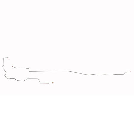 TIN0541OM- 05-07 F-250 Super Duty 4wd, Extended Cab/Long Bed Intermediate Brake Line; Steel - SSTubes