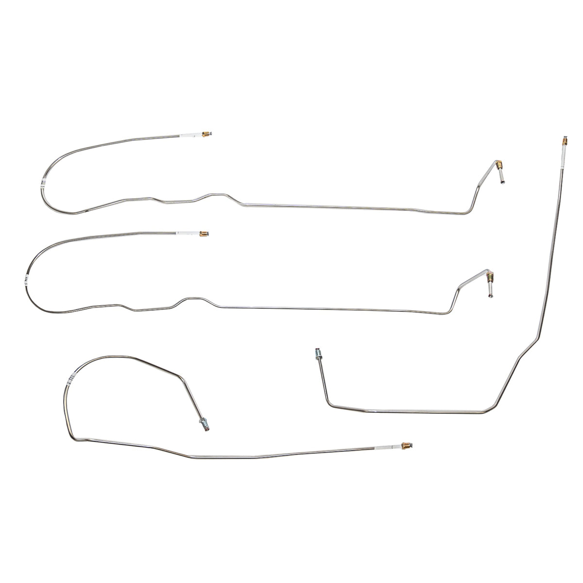 TIN0802OM - 2008-14 Chevy Tahoe w/ 4WD, 5.3L engine; Intermediate Brake Line Kit; Steel - SSTubes