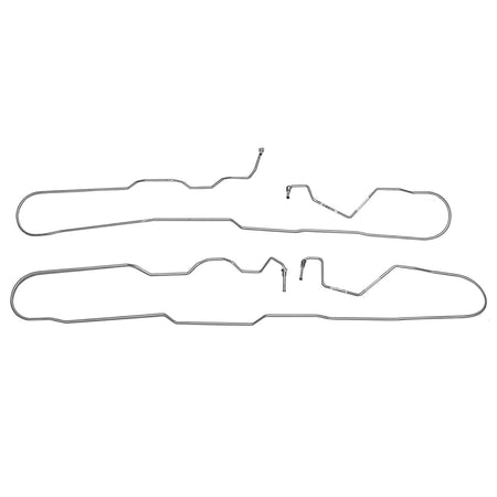 TIN1401SS - 2014-18 GM 1500 Truck, Extended Cab & Short Bed; Intermediate Brake Line Kit; Stainless - SSTubes