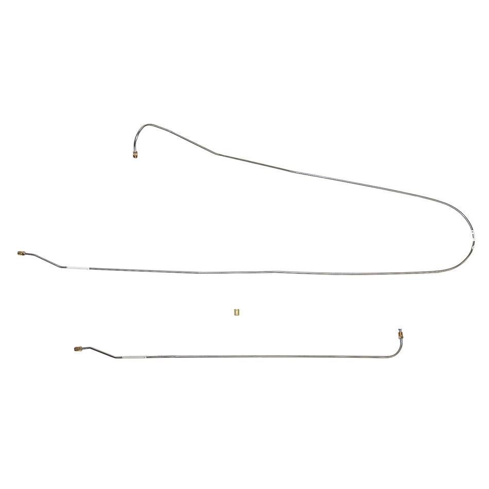 TIN6402SS- 63-66 C10 63-66 C1500 2WD Short Bed Intermediate Brake Line; Stainless - SSTubes