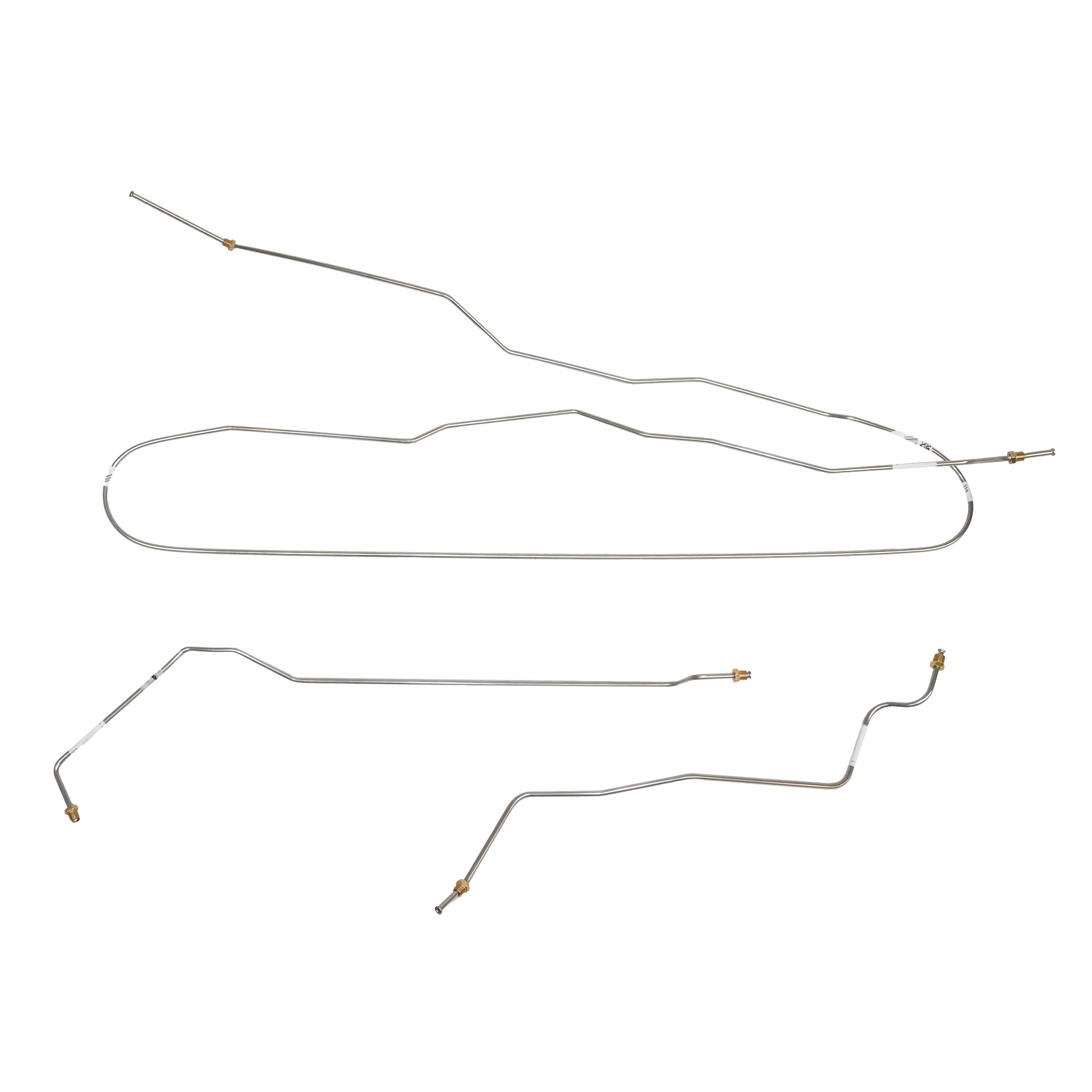 95-00 GM 2500/3500 Crew Cab Long Bed; Intermediate Brake Line; Stainless - SSTubes