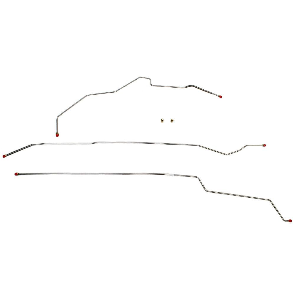 TIN9711OM- 98-00 S-10 98-00 Sonoma, Extended Cab/Short Bed, Intermediate Brake Line; Steel - SSTubes