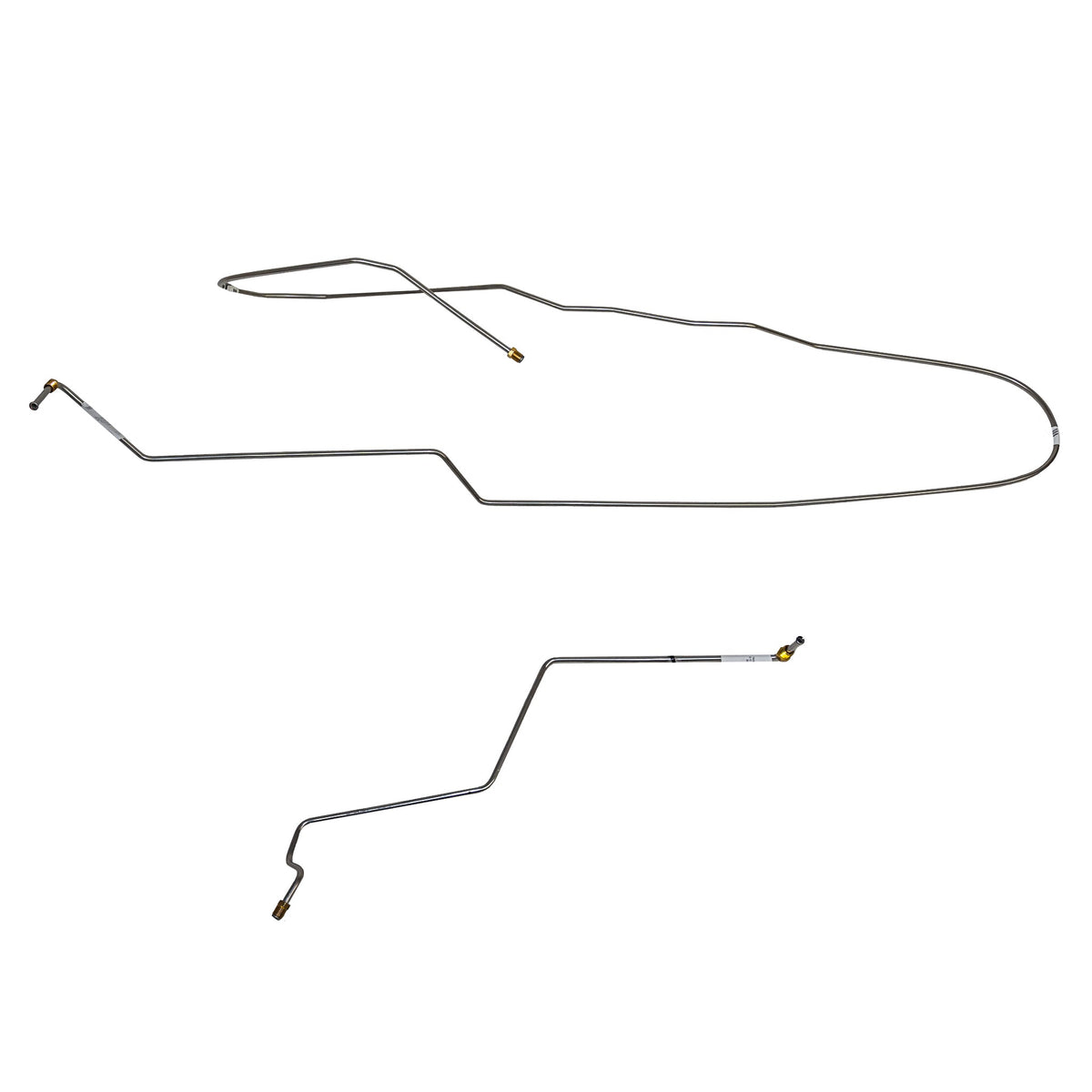 98-05 GM S-Series Truck 2wd without ZR2 Package, Reg Cab, Short Bed, Intermediate Brake Line; Stainless - SSTubes