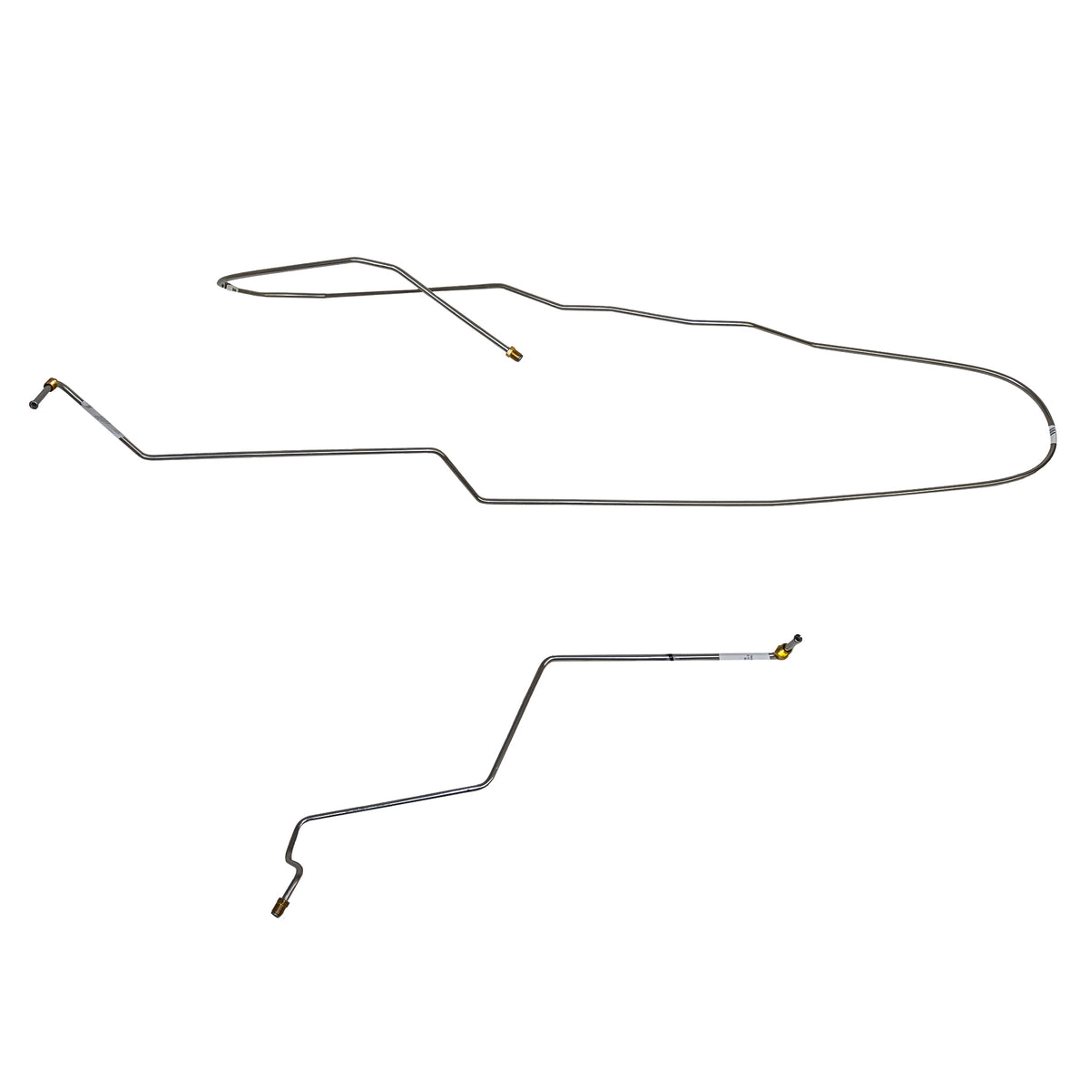 98-05 GM S-Series Truck 2wd without ZR2 Package, Reg Cab, Short Bed, Intermediate Brake Line; Stainless - SSTubes