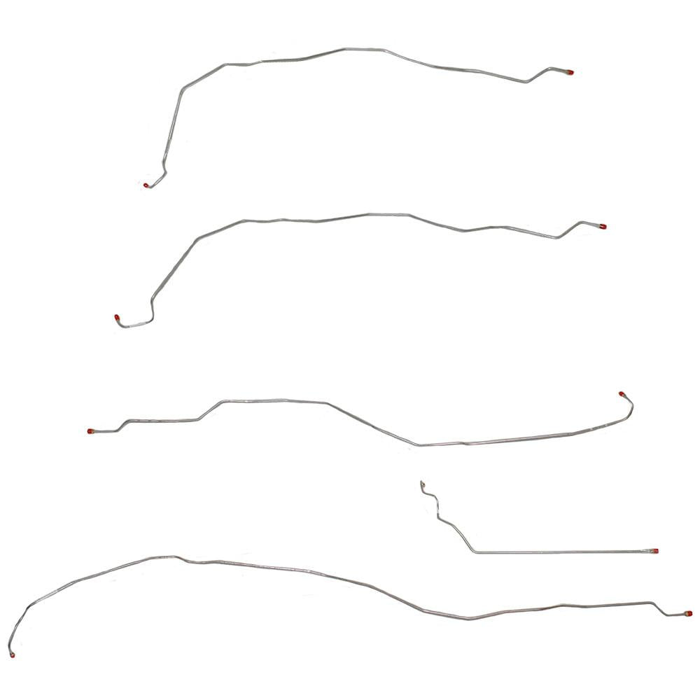 TKT0101SS- 01-07 GM 2500HD/3500 Truck Front Brake Line Kit; Stainless - SSTubes