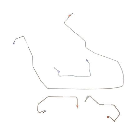 01-03 F-150 04 Heritage, 4wd, AW Disc, AWABS, Made After 12/13/01, Front Brake Line Kit; Steel - SSTubes